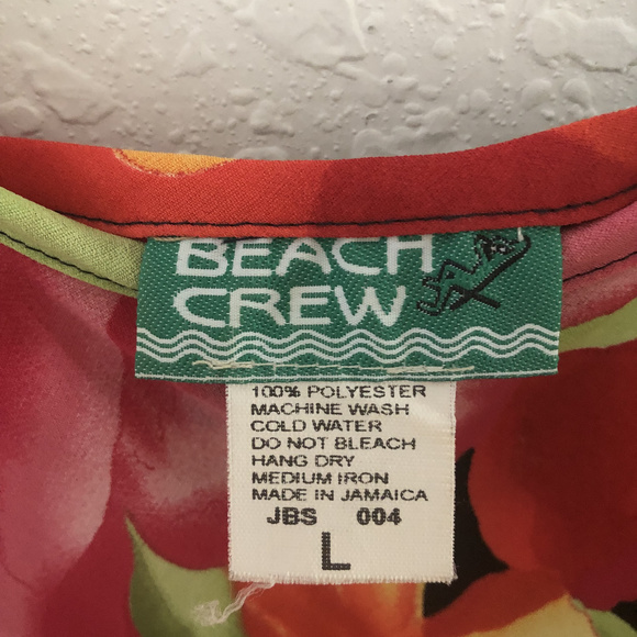 Tropical Floral Long Dress  - Size L - Picture 3 of 4